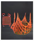 Beefy Polyester Cargo Net for Lifting and Hoisting 1 Ton Capacity 300x300 cm holding cargo with secure straps