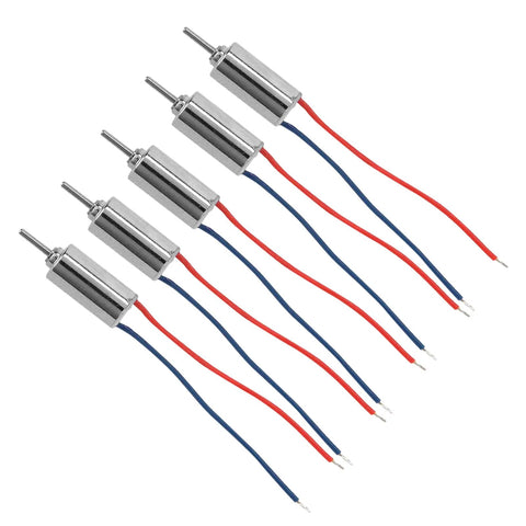 Image of 5 pack 1 To 48 Scale Micro Coreless DC Motors 4.5V High Speed 32250 RPM for model aircraft and electronic toys.