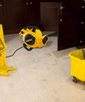 Beast Mode Heavy Duty Portable Air Mover 600 CFM One Fifth HP Motor And 3 Speeds for drying floors in janitorial setting