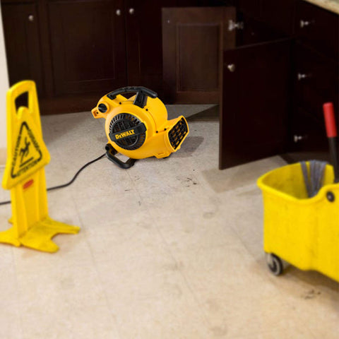 Beast Mode Heavy Duty Portable Air Mover 600 CFM One Fifth HP Motor And 3 Speeds for drying floors in janitorial setting