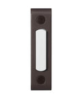 Wired Push Doorbell Button In Oil-Rubbed Bronze Metal Finish, Lighted Surface-Mount Outdoor Doorbell Button For Home Improvement, Weatherproof Low-Voltage Max 16V, Easy Install And Durable, front view