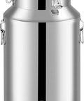 Premium Quality Heavy Gauge Stainless Steel Milk Jug And Oil Tote With No Sweat Cleaning And Rock Solid Seal 76 Liter Silver Dairy Pail.