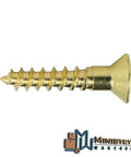Solid Brass Wood Screws Flat Head Countersink Phillips Drive Size 12 X 4 Inch Rust Free Heavy Duty Fasteners side view.