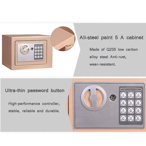 Beefy Steel Safe Box With A Handy Posting Slot For Store Valuables And Cash Documents Passports And Jewelry Mechanical Override