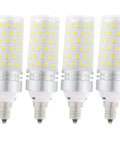 4 Pack E12 LED Bulbs 16W 100 Watt Equivalent Daylight White 6000K 1500 Lumen Non Dimmable Candelabra LED Bulbs