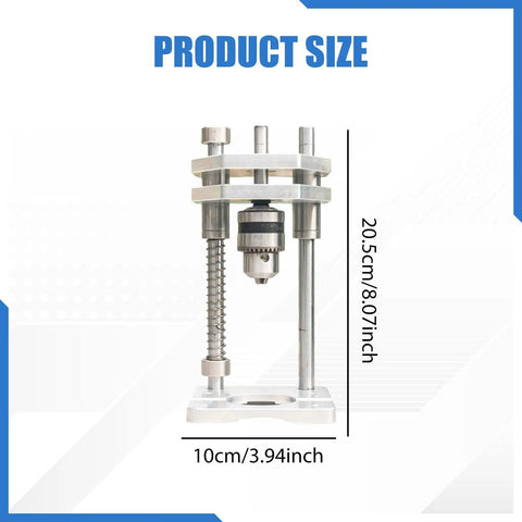 Vertical Drill Guide Tool With 10mm Chuck For Precise Drill Press Alignment And Easy Mounting Portable Steel Auxiliary Drill Guide