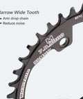 Asymmetrical 96BCD Chainring For Shimano XT SLX M6000 M7000 M8000 M9000 MTB Dope 7 8 9 10 11 12 Speed Narrow Wide Round Tooth