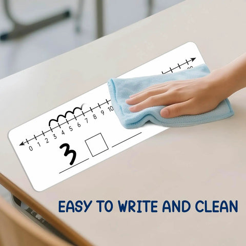 Wiping Number Line Dry Erase Boards Set Double Sided Writable And Erasable 0 To 10 On One Side And 0 To 20 Math Teaching Tool