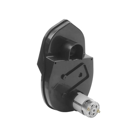 12V Ride On Gearbox With 30000 RPM Output For Kids Cars Replacement Motor, black casing with 20mm shaft