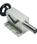 Rock Solid CNC Rotary B Axis Tailstock With 65Mm Center Height And Secure Three Jaw Chuck Heavy Duty Lathe Accessory from top view.