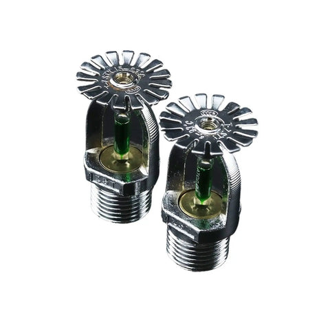 Five Pack Bronze Pendent Sprinklers Brimming With 93 Degree Thermal Trigger And Snug One Half Inch Connections Crafted For Hardworking Gyms And Public Venues To Provide Hella Dependable Fire Suppression Without Giving You Any Grief During Setup. Sprinkler heads close-up view, showcasing bronze material and thermal trigger design.