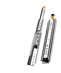 Heavy Duty 76 Mm Drawer Slides With Safety Lock Built Like A Tank 52 Inch Cabinet Runners For Smooth Gliding Storage Drawers Pro Grade Cold Rolled Steel Hardware For Any Diy Build showing two drawer slides.