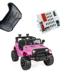 12V CSR-12T-1B 2.4G Remote Control Box For Power Wheels Jeep Ride On Toys with pink jeep and controller