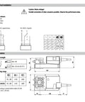 Technical diagram of Heavy Duty 20Nm Valve Actuator SM230AX Open Close Control 100-240V AC 90 Second Run Time