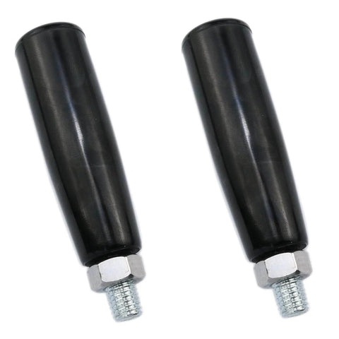 Revolving Lathe Crank Handles Set For Trailer Jacks M10 Thread Grips With Nuts, Bakelite Construction, 2 Pack