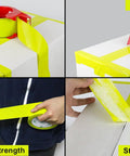 Heavy Duty Light Yellow Packing Tape Refills, 2.5 Mil Thick, sealing box with strong adhesion and tensile strength