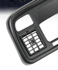 PIT66 radio trim panel surround for Dodge Ram dash bezel, black plastic with vent grille