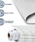 Marble Look Kitchen Countertop Vinyl Laminate Cover 36x144 Inch Peel And Stick Self Adhesive Durable, close-up roll view