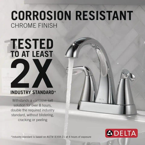 Arvo Centerset Chrome Bathroom Faucet Two-Handle For Three-Hole Sink Premium Chrome Finish, corrosion resistant, faucet 25840LF