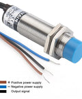 Capacitance Proximity Sensor Switch 1 To 10 Millimeter Sensing Range NPN Normally Closed DC 10 To 30 V M18 3 Wire
