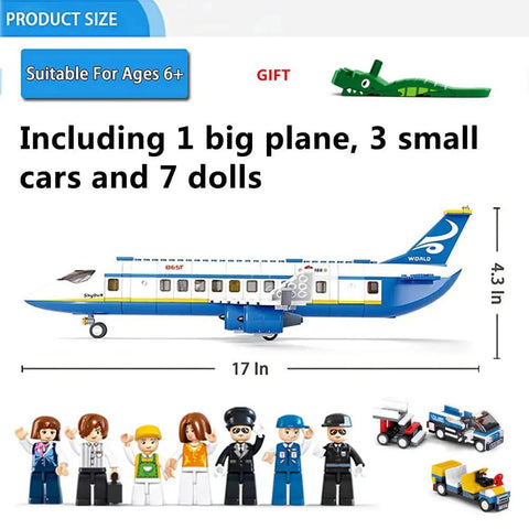 City Airport Building Block Set For Kids Aged 6 To 12 With 463 Pieces Plane Station And Helicopter Build Kit For STEM Learning