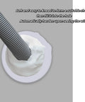 Tough As Nails Waterproof Sealant Clay for Quick Fix Wall and Drain Patching applied around a grey hose, easily moldable and white.