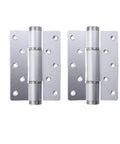Two Pack Soft Closing Door Hinge With Automatic 90 Degree Positioning And Hydraulic Closer 5 Inch Adjustable Closer Hardware In Silver