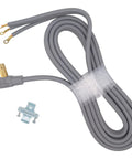 10 Foot Range Power Cord With 3 Prong Plug For 50 Amp 250 Volt Appliances, Heavy Duty 6/2 And 8/1 Gauge Wires, Strain Relief Included