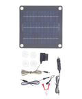10W Monocrystalline Solar Panel Battery Charger Kit With OBD Charger And Battery Clips For Cars, Motorcycles, Boats, And RVs