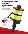 Must Have Fishing Line Spooler for Reels No Line Twist with Tension Band Stepless Adjustment Fits Spinning Baitcaster Spincast Reels