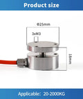 Heavy Duty Bellows Load Cell Sensor For Precise Weight And Force Measurement 0 To 200 Kg Capacity Stainless Steel with 3 M Cable