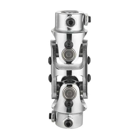 Heavy Duty Double U Joint Steering Shaft Universal Joint Chrome Three Quarter Inch To Three Quarter Inch 125mm Total Length