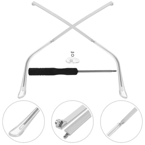 Metal Eyeglass Arms Replacement Pair For Eyewear And Sunglasses With Slip Design For Quick Repairs And Extra Comfort, durable kit