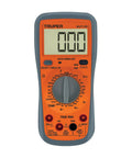 Professional Digital Multimeter With True RMS For Accurate Electrical Testing, orange compact design with LCD display