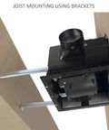 Whisper Quiet Bathroom Vent Fan 90 CFM With 0.8 Sone, Ceiling Mount Exhaust For Small Bathrooms, HVI 2100 Certified And UL Listed