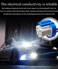 Universal 9007 9004 HB1 HB5 High Temperature Ceramic Pigtail Plug Male Wire Harness Three Pin Connector Replacement For Car Fog Light Socket Stress Free Rig Setup, showcasing connectors and car headlights.