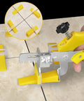 Tile Leveling System With Plier And 300 Clip Spacers And 100 Reusable Wedges For Stone And Tile Installations in use