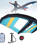 Inflatable Wing Surfing Kit With 4m2, 5m2 And 6m2 Sails, Kitesurfing Inflatable Foil Kite, Handheld Wind Wing for Adults and Beginners