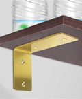 50Pcs Heavy Duty Wall Mounted Table And Shelf Bracket Set For Beefy Corner Furniture Supports Stainless Steel Construction