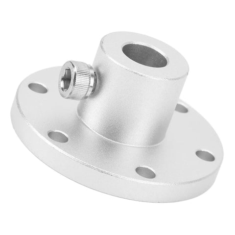 Heavy Duty Fabater Flange Shaft Coupling For 12mm Aluminum Motor Shafts With Hex Screws, silver, compact design for secure mounting.