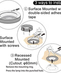 Installation guide for Under Cabinet LED Puck Lights 12V 2W Each in a Sweet Six Pack With Wireless Dimmer