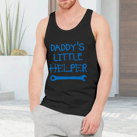 Top Rated Men's Tank Top Featuring Daddy's Assistant Mechanic Design With Hella Comfortable Quick Dry Sleeveless Workout Tee For Gym Sessions And Poolside Hangouts Crafted From Soft Cotton Fits To Keep Cool