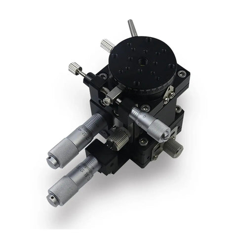 Motorized Rotary Positioning Stage With Fine Tuning For XZR Axis And 40C Optical Table Linear Guide Translation Lifting Table