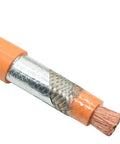Top Tier Shielded EV High Voltage Cable 35 Mm2 Battery Power Line For Electric Cars And Trucks showing heavy-duty copper core and shielding.