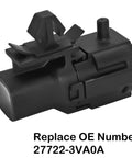 Nissan Ambient Air Temperature Sensor With Pigtail Harness Direct OEM Replacement For 350Z Altima GTR Infiniti QX50 And More Fits 2003 Through 2022 Nissan Models 27722-3VA0A Compatible black plastic sensor