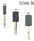 8 Piece Rotary Grinding Stone Set With One Quarter Inch Hex Shank Pro Grade Cylinder Shape Bits for Rotary Tool