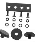 Sliding Barn Door Hardware Track Connector Kit With Metal Joint Plate In Black Finish Easy To Install Non Deforming For Smooth Operation