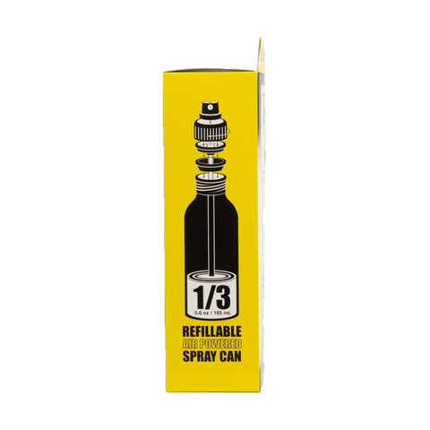 Packaging of Refillable Air Powered Spray Can For Paints Dyes And Inks, Easy To Pressurize With A Bike Pump Or Compressor, 156 ml