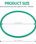 Fuel Pump Tank Seal Gasket For Chevy, Ford, GMC Sierra 1500 2500 And Ram 1500, Dodge, Chrysler 300, green rubber, 5.4 inches