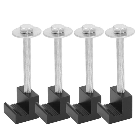 Heavy Duty Aluminum J Clamp Toolbox Mount 4 Piece Set For Trucks No Drilling Secure Fastening With Enhanced Grip